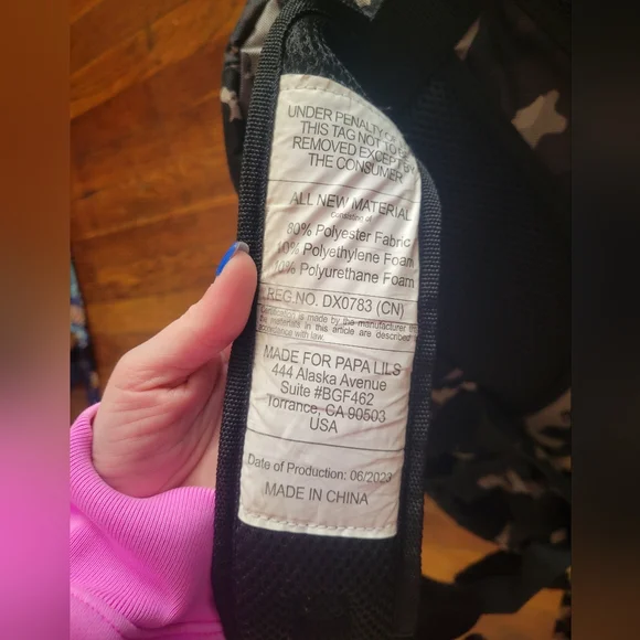 Papa Lils Tactical Diaper Bag Backpack Camo Dad Bag Changing Pad Organizer - Picture 6 of 8